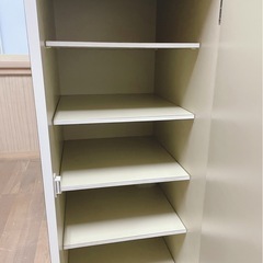 キャビネット 引出し 仕切り 収納 レトロ ビンテージ 洋服 たんす 木製 白 ホワイトの画像