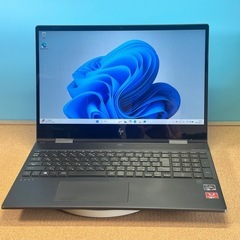 バッテリー新品 15.6インチFHDディスプレイ タッチパネル HP ENVY X360 15-ds0001au Ryzen5 3500u メモリ16G 高速M.2SSD512Gの画像