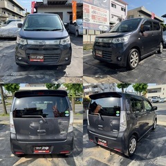 九州　福岡発　スズキワゴンＲスティングレー　車検付き　スマートキー　社外ナビTVの画像