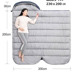 大きいサイズの寝袋！　BISINNA社製！ 丸洗い可能！ の画像