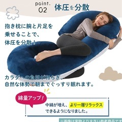 美品！楽天20冠をとった抱き枕！妊婦さんにも安心安全で使い方たくさん！の画像