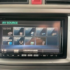  動作確認済　マツダ 純正ナビ 型式 C9Y6 DVD再生 テレビ フルセグ SDカード USB iPod ハンズフリー通話 CD録音HDD再生　ライフパネル付の画像