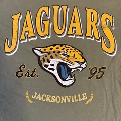 NFL JAGUARS JACKSONVILLE Tシャツ カーキ Lサイズの画像