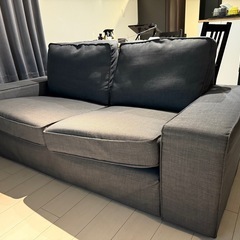 IKEA KIVIK（シーヴィク）】2人掛けソファ／ダークグレー 引取限定