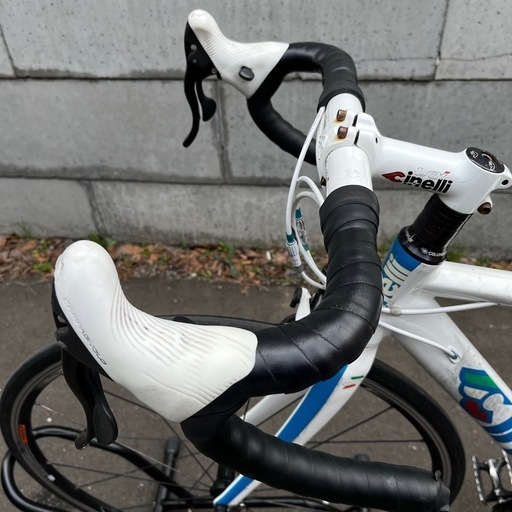 自転車 Cinelli Xperience ロードバイク ホワイト×ブルー（BB