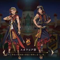 ツイステッドワンダーランド サテンポーチ スカラビアの画像