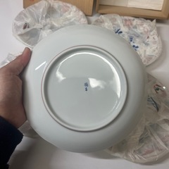 たち吉　赤絵花鳥　和皿 5枚の画像