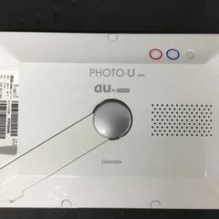 au PHOTO-U by KDDI デジタルフォトフレーム SP01 映像機器 ホワイトの画像