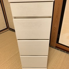 木製4段チェストおしゃれ　半額
の画像