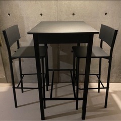 受け渡し予定者決定済　ハイテーブルチェア　3点セット