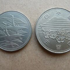 つくばＥＸＰＯ’85 と 皇太子成婚記念　500円硬貨×2枚の画像