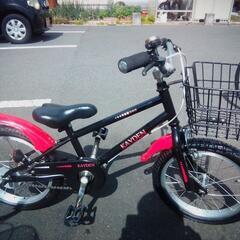 16インチ　赤/黒　子供自転車