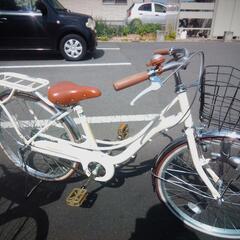 22インチ　フェリークJr　女の子自転車　LEDライト