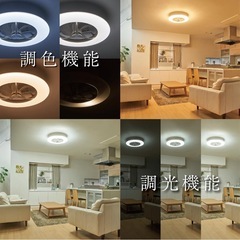 ファン付きシーリングライトの画像