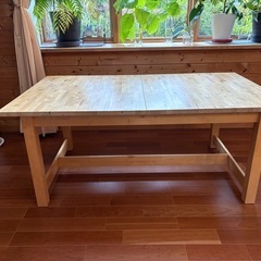お取引は高崎市or軽井沢です★伸縮できるＩＫＥＡ購入品のダイニン...