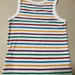 ミキハウス✨ダブルビー✨マルチカラー✨マルチボーダー✨男女兼用✨春夏服の画像