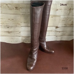 VELETTO 【24㎝位】ロングブーツ☆クリーニングお手入れ済...