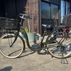 美品/子供乗せ自転車26インチ取り外し可