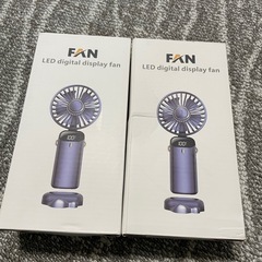 新品　ハンディファン　首掛け扇風機 折畳み ハンズフリー　2個セットの画像