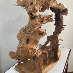 手作り 木の根の龍の置物【値下げしました】の画像