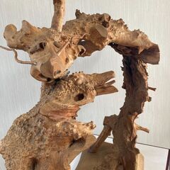 手作り 木の根の龍の置物【値下げしました】の画像
