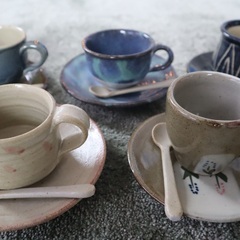 備前焼コーヒーカップ*５、NARUMI グラタン皿＊５、PATR...