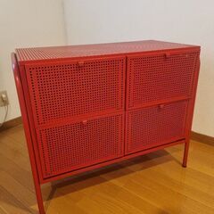 IKEA NIKKEBY イケアニッケビー キャビネット赤