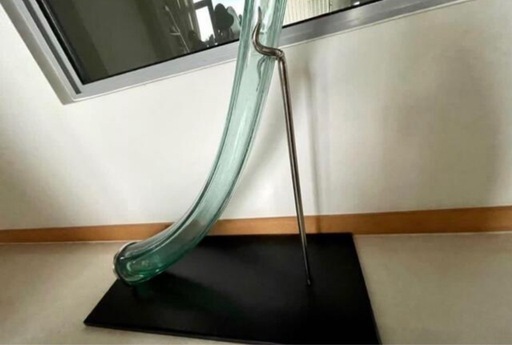 Seiki Torige ハンドブロー　ガラス　大型　花瓶　オブジェ