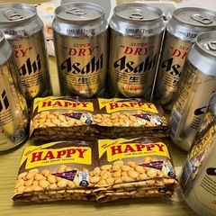 ビールとスパイシーピーナッツ