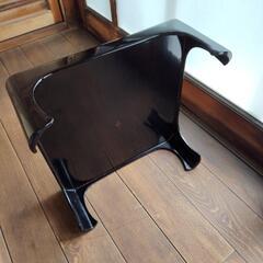 木製漆塗りお膳#1　一辺長さ約31.5cm 高さ約13cmの画像
