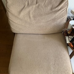  2人掛け、1人掛けセパレートソファの画像