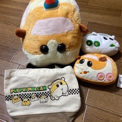 モルカーグッズ 美品 4点セット 特大ぬいぐるみ ポーチ バッグ