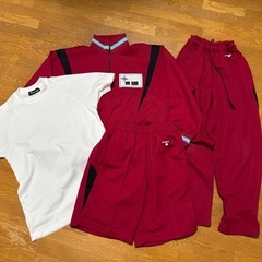 白根巨摩中学校　ジャージ　Sサイズ　体操服　体操着　赤　使用期間...