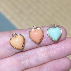 ●3色ハートチャーム25点セット●の画像