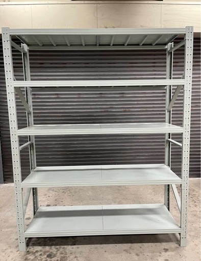 新品未使用スチールラック 業務用 5段 高さ250cm 耐荷重300kg/段
