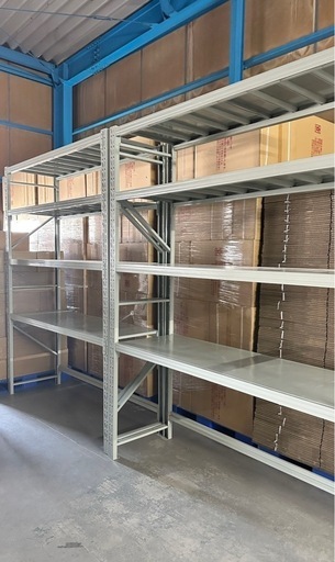 新品未使用スチールラック 業務用 5段 高さ250cm 耐荷重300kg/段