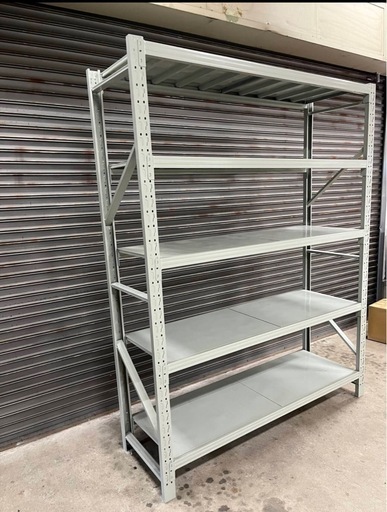 新品未使用スチールラック 業務用 5段 高さ250cm 耐荷重300kg/段
