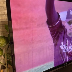 SHARP 60型テレビ　スピーカー付きテレビ台　の画像