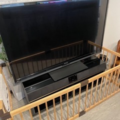 SHARP 60型テレビ　スピーカー付きテレビ台　