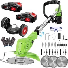 草刈り機 充電式 高性能 21V 4000mAhのバッ低騒音テリ...