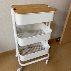IKEA  ワゴン　(small size) 蓋付き