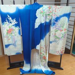 正絹　振り袖　花尽し　錦紗縮緬　美品の画像