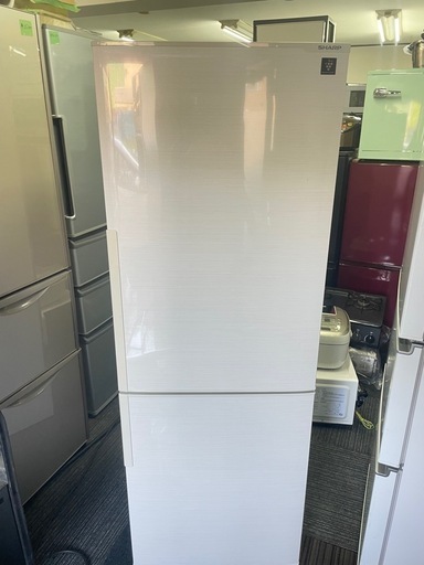 北九州市内配送無料　保証付き SJ-PD27D-W 冷蔵庫 プラズマクラスター冷蔵庫 ホワイト系 [271L /2ドア /右開きタイプ]