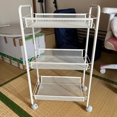 キャスター付き3段ラック