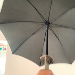 刀っぽい傘の画像