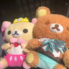 リラックマとコリラックマのぬいぐるみ2個セット