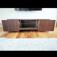 超美品 アルモニア テレビボードウォールナット