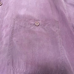WHITBY シルクシャツ WASHD SILK Msizeの画像