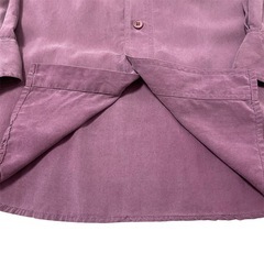 WHITBY シルクシャツ WASHD SILK Msizeの画像