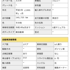 スズキ　ジムニーja11の画像